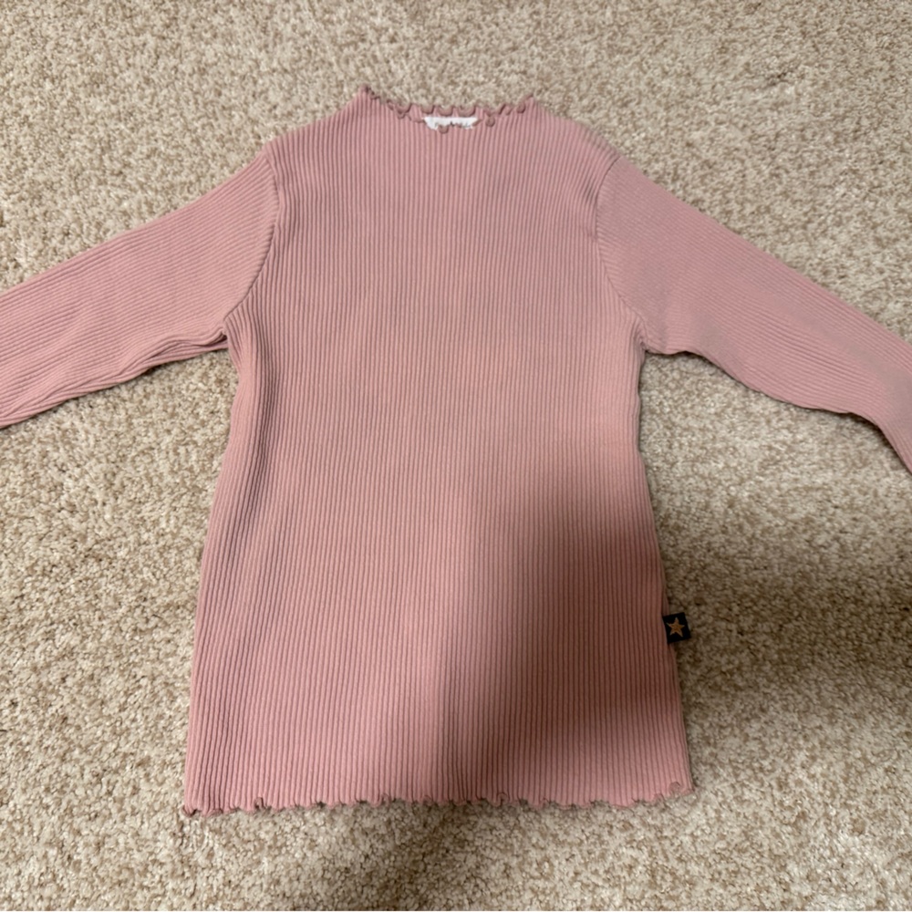 Petite Hailey Long Sleeve Ribbed Kids Tee